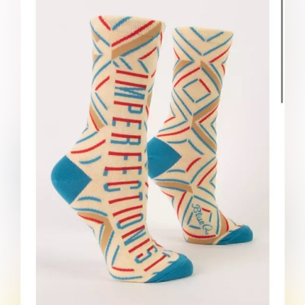 Blue Q Women’s Cotton Crew Socks Imperfectionist